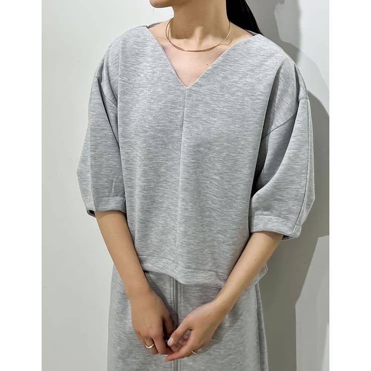 ダンボールハートネックランタンスリーブトップス | Re:EDIT | 詳細画像5 