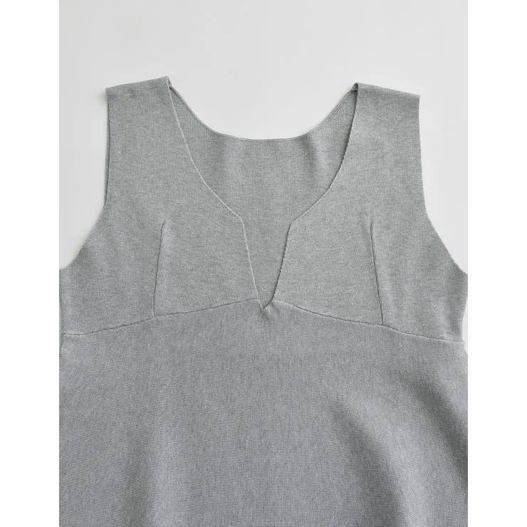 レーヨン混ミラノリブペプラムニットベスト | Re:EDIT | 詳細画像16