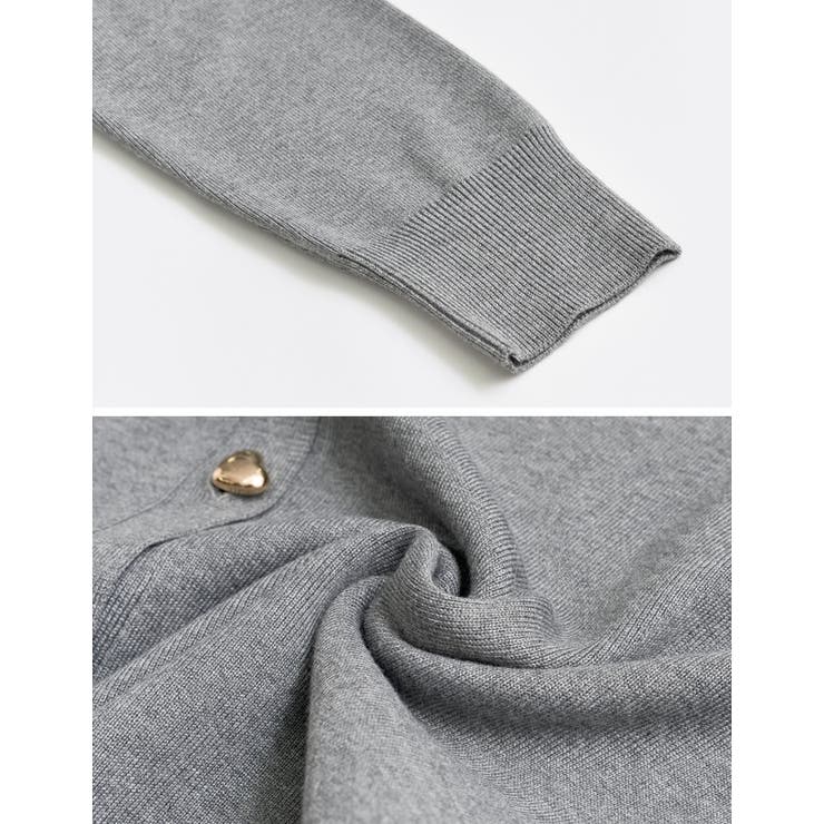 ミラノリブハートボタンニットカーディガン | Re:EDIT | 詳細画像38 