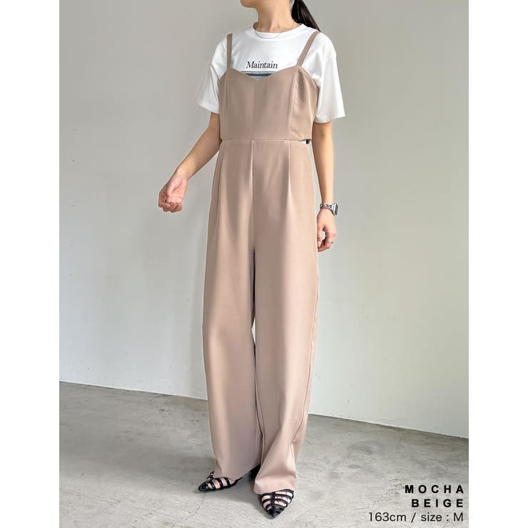 [低身長/高身長サイズ有]カットツイルサイドカッティングデザインオールインワン | Re:EDIT | 詳細画像16 