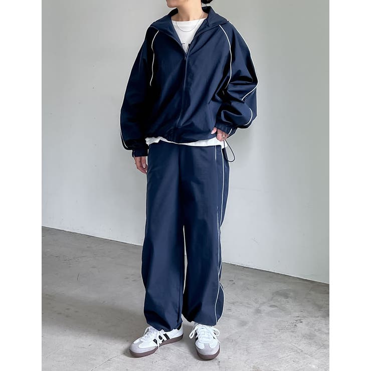 ナイロンコードデザインフルジップパーカー | Re:EDIT | 詳細画像14 