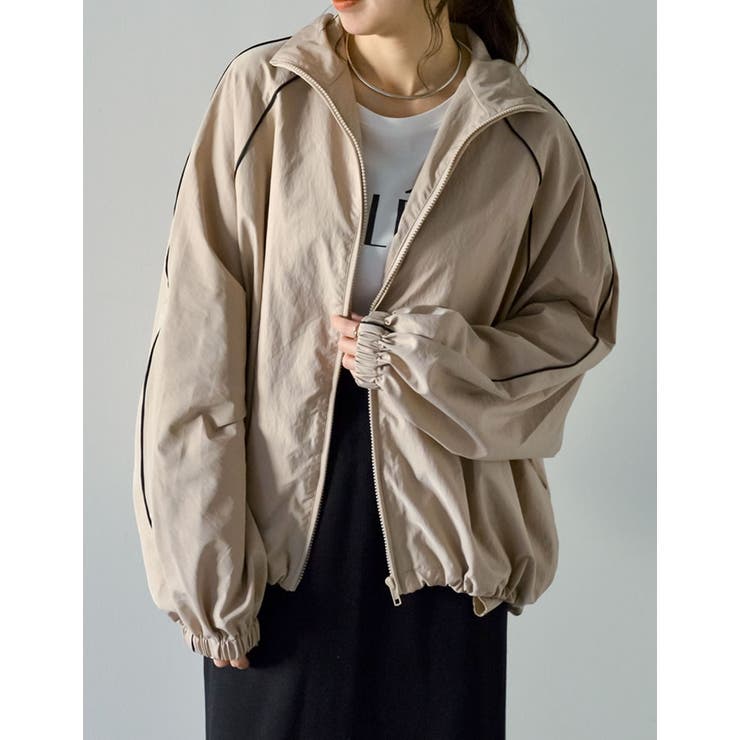 ナイロンコードデザインフルジップパーカー | Re:EDIT | 詳細画像5 