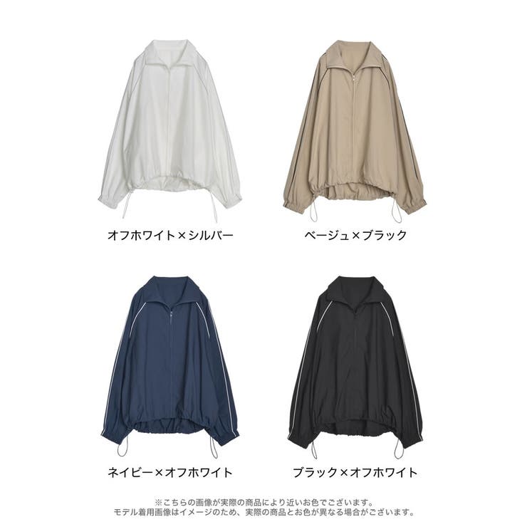 ナイロンコードデザインフルジップパーカー | Re:EDIT | 詳細画像18 