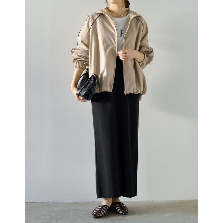 ナイロンコードデザインフルジップパーカー | Re:EDIT | 詳細画像24 