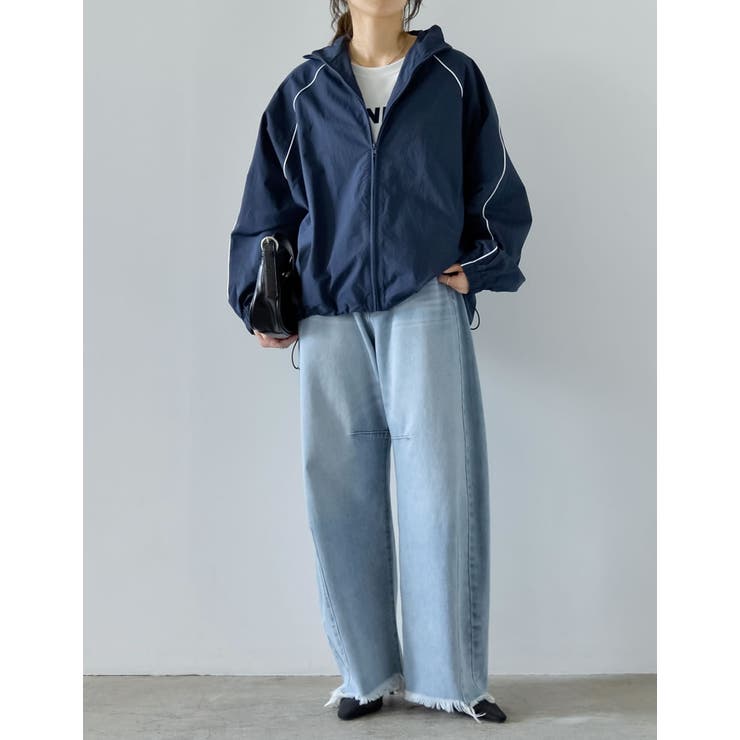 ナイロンコードデザインフルジップパーカー | Re:EDIT | 詳細画像31 