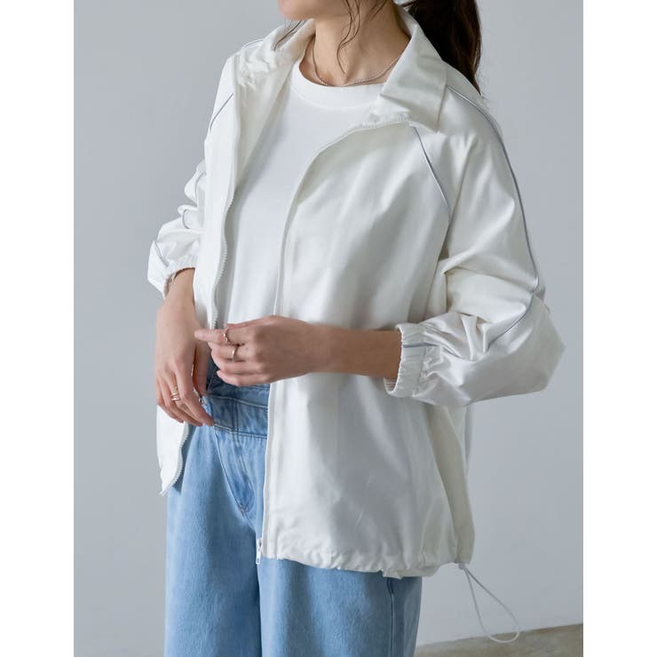 ナイロンコードデザインフルジップパーカー | Re:EDIT | 詳細画像32 