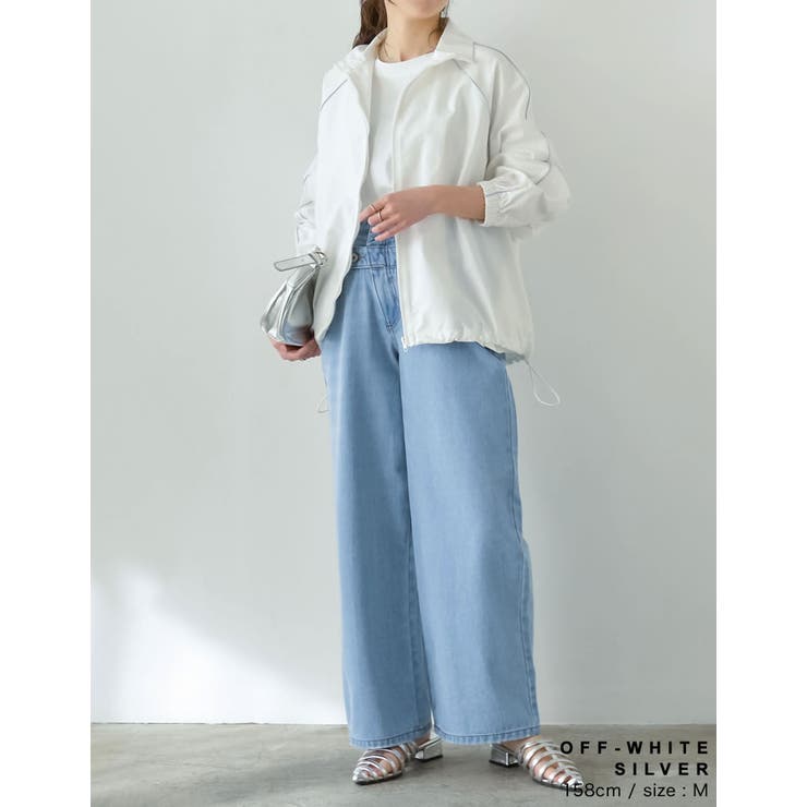 ナイロンコードデザインフルジップパーカー | Re:EDIT | 詳細画像33 