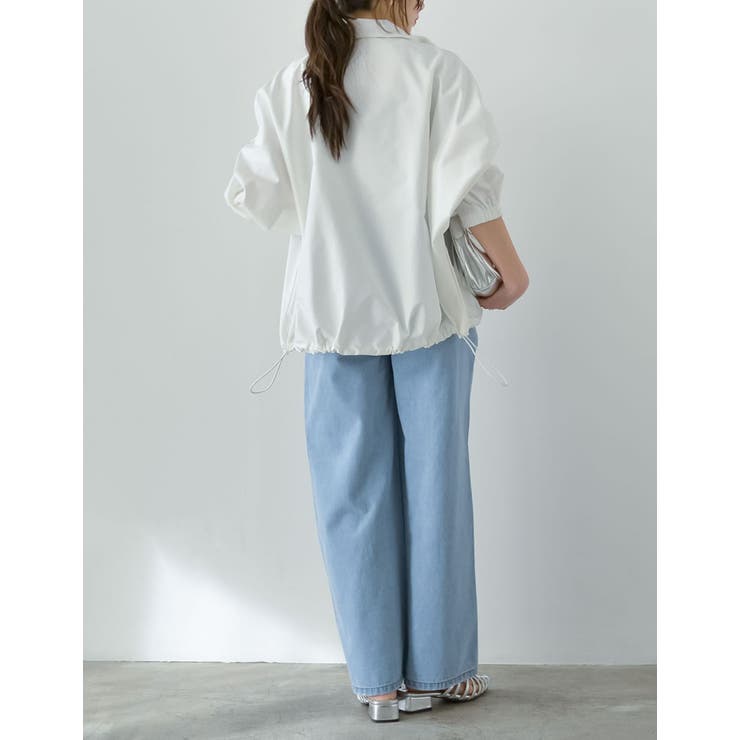 ナイロンコードデザインフルジップパーカー | Re:EDIT | 詳細画像35 