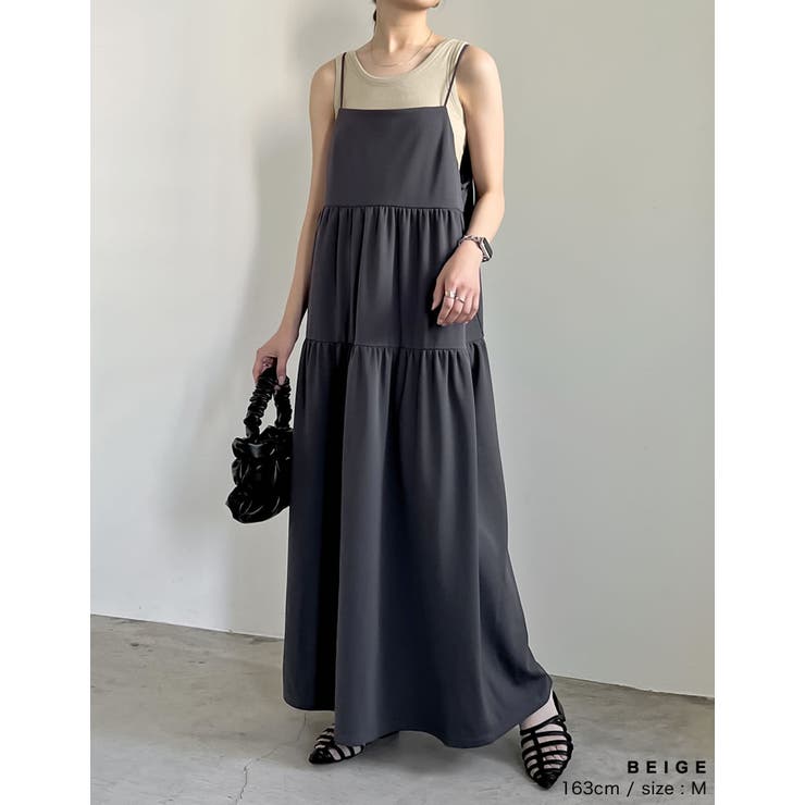 カップ付きクロップドリブタンクトップ | Re:EDIT | 詳細画像16 