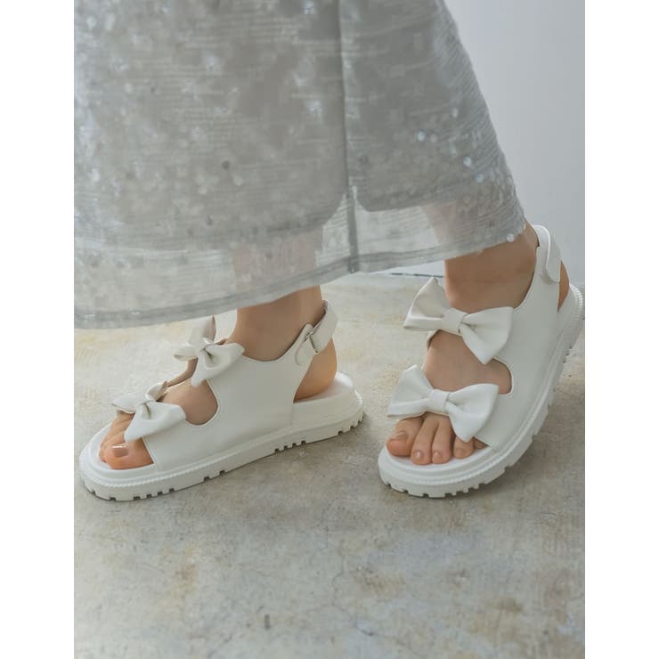 [大きいサイズ有]リボンデザインスポーツサンダル | Re:EDIT | 詳細画像8 