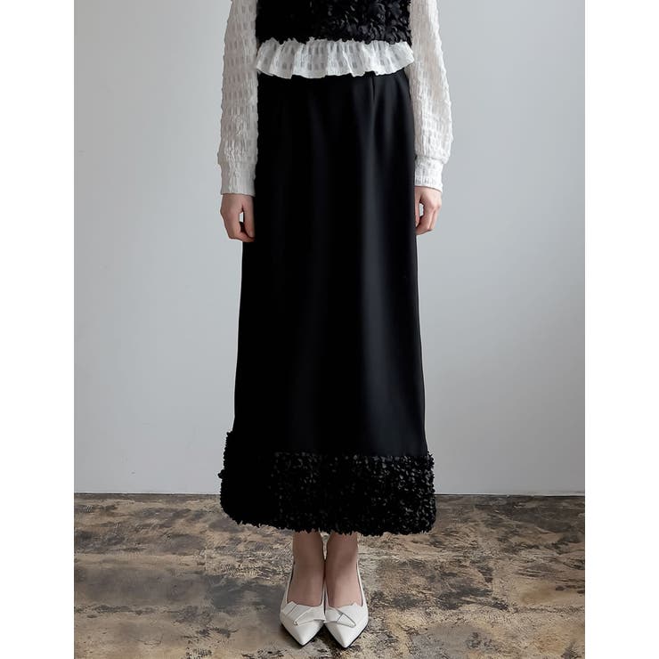 フラワーモチーフナロースカート | Re:EDIT | 詳細画像14 