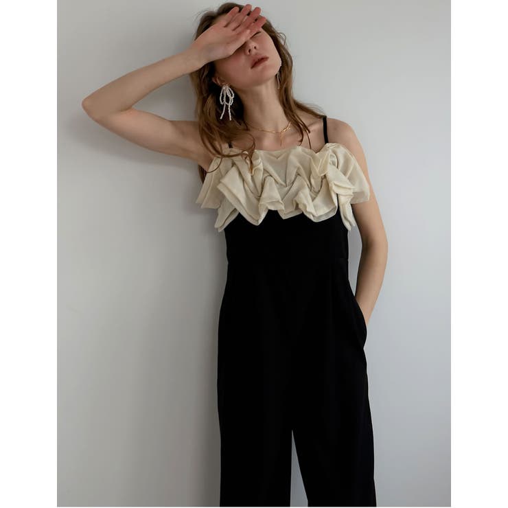 シアーフリルキャミオールインワン[品番：GS000022110]｜Re:EDIT