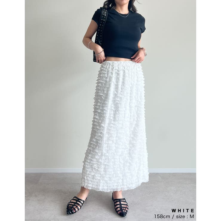 [低身長サイズ有]カットフリルナロースカート | Re:EDIT | 詳細画像11 