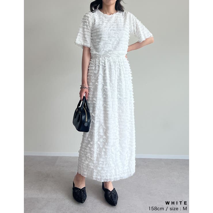 [低身長サイズ有]カットフリルナロースカート | Re:EDIT | 詳細画像10 