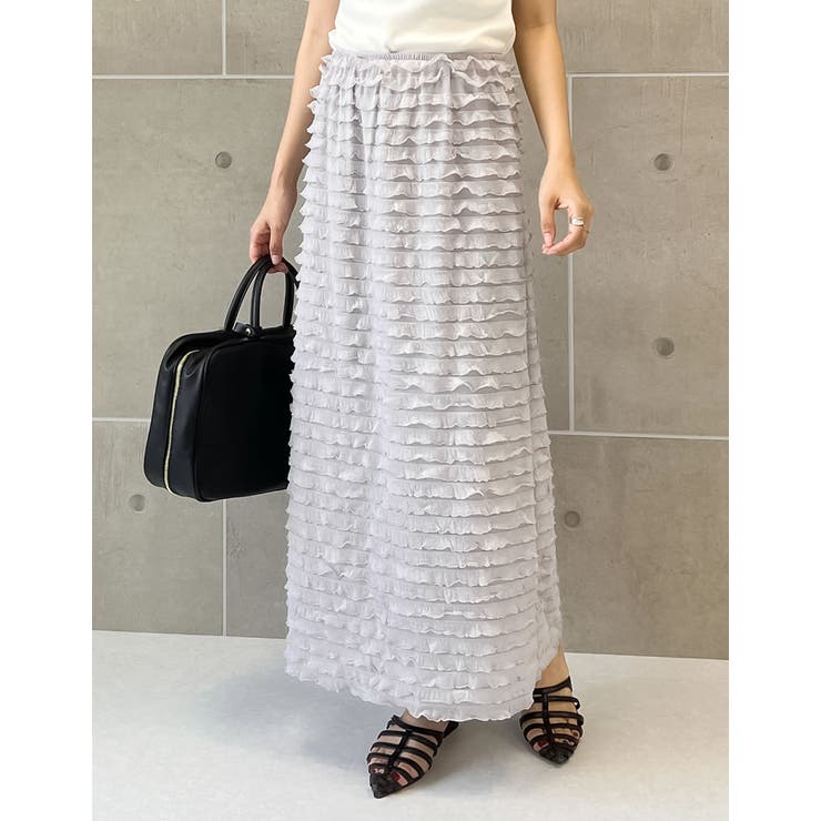 [低身長サイズ有]カットフリルナロースカート | Re:EDIT | 詳細画像21 