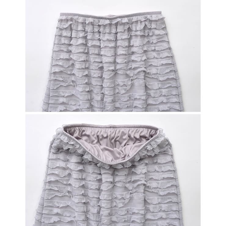 [低身長サイズ有]カットフリルナロースカート | Re:EDIT | 詳細画像23 