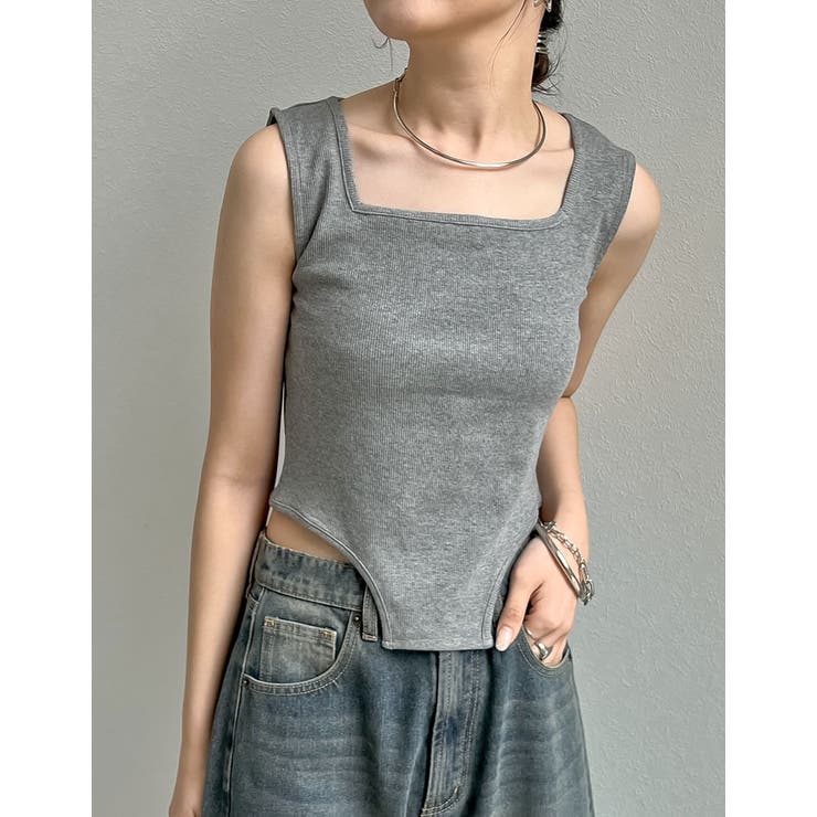 【新品未使用タグ付】 オーラリー ハイゲージリブタンク タンクトップ ストレッチリブハイレグタンクトップ[品番：GS000022172]｜Re