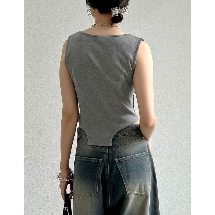 ストレッチリブハイレグタンクトップ | Re:EDIT | 詳細画像17 