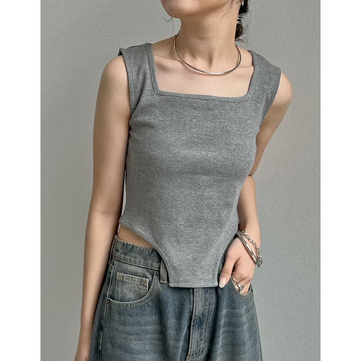 ストレッチリブハイレグタンクトップ | Re:EDIT | 詳細画像4 