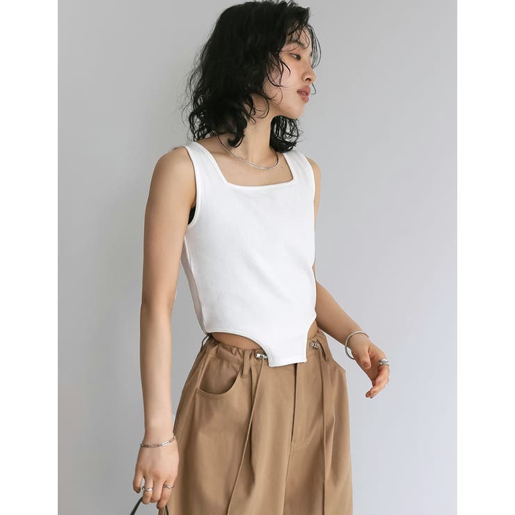 ストレッチリブハイレグタンクトップ | Re:EDIT | 詳細画像7 