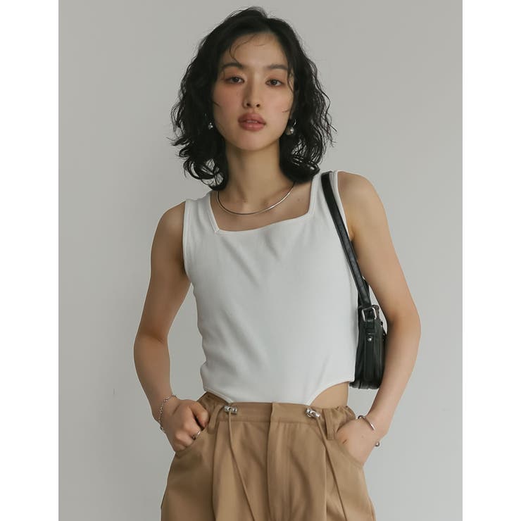 ストレッチリブハイレグタンクトップ[品番：GS000022172]｜Re