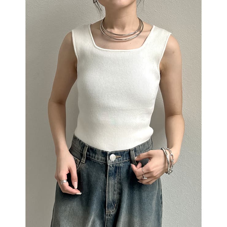 ストレッチリブハイレグタンクトップ | Re:EDIT | 詳細画像9 