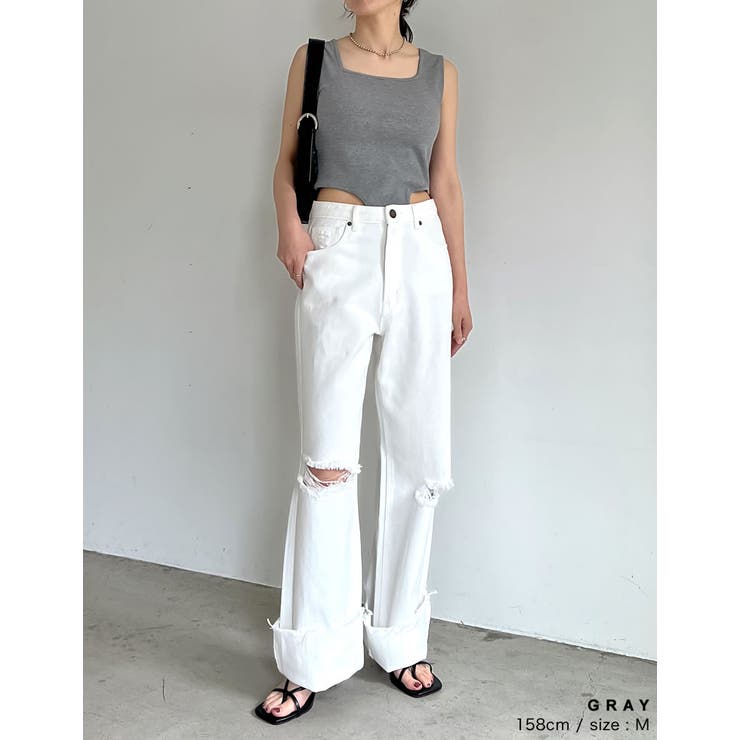 ストレッチリブハイレグタンクトップ[品番：GS000022172]｜Re