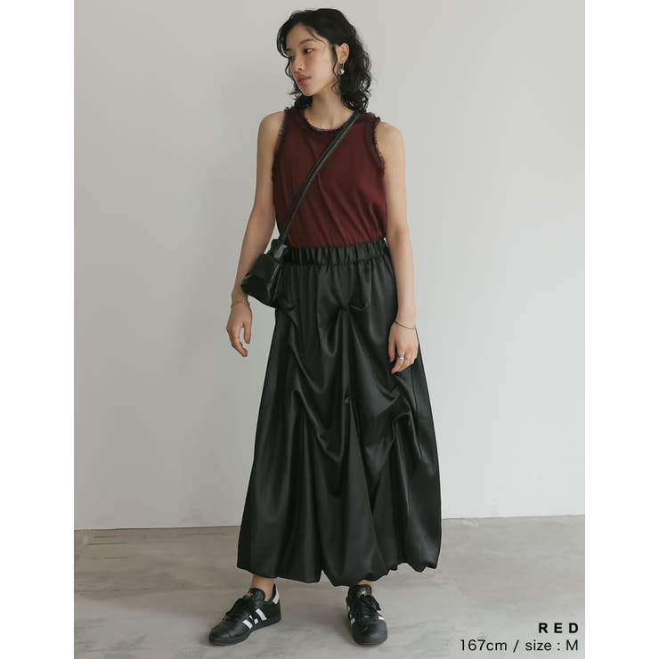 ストレッチリブフリル付きアメスリトップス | Re:EDIT | 詳細画像7 