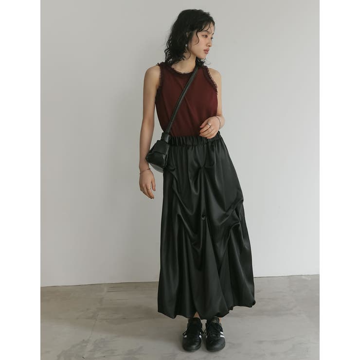 ストレッチリブフリル付きアメスリトップス | Re:EDIT | 詳細画像9 