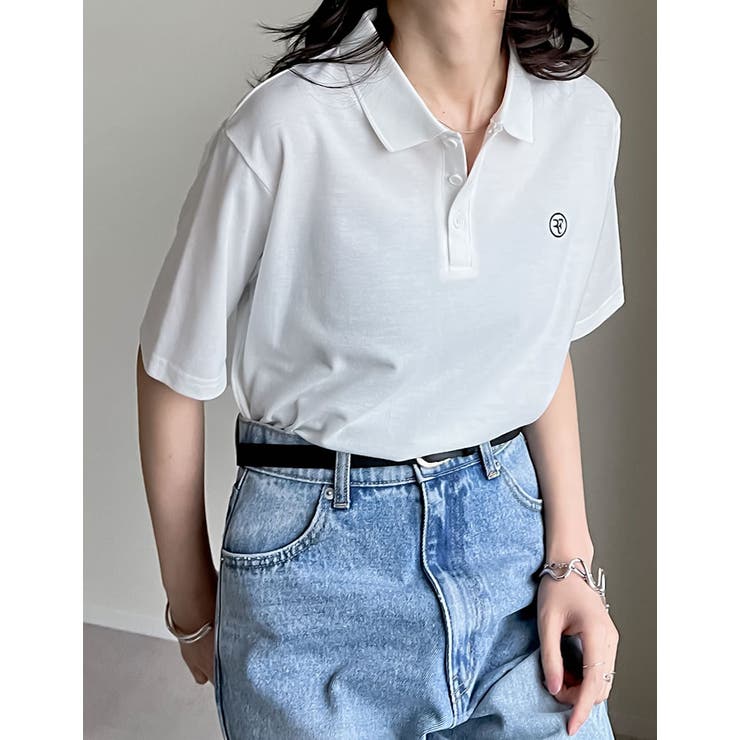 【最高デザイン】カラー　ワンポイント刺繍ロゴ入　オーバーサイズポロシャツ　3 U.S. POLO ASSN. /ユーエスポロアッスン 別注 ワンポイント刺繍