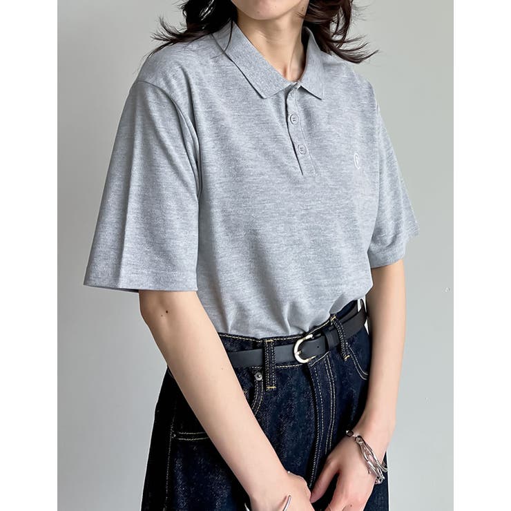 ワンポイント刺繍ロゴポロトップス | Re:EDIT | 詳細画像32 