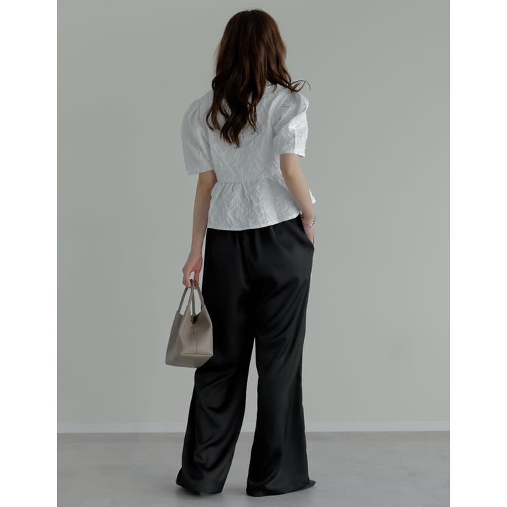 ふくれジャカードペプラムトップス | Re:EDIT | 詳細画像39 