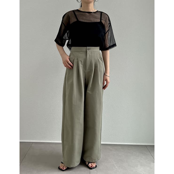 2024 SUMMER COLLECTION]チュールシアーTシャツ[品番：GS000022182