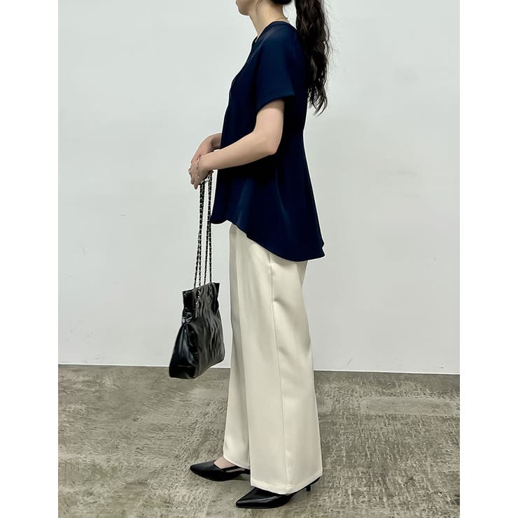 タックフレアーキーネックブラウス | Re:EDIT | 詳細画像17 