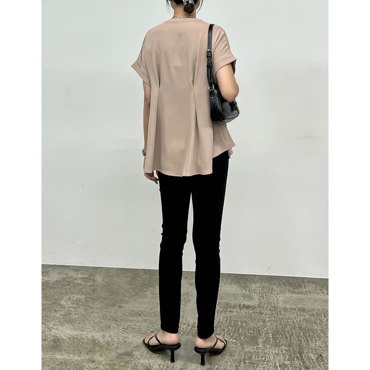 タックフレアーキーネックブラウス | Re:EDIT | 詳細画像9 