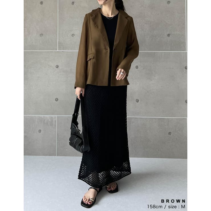 シアーテーラードジャケット | Re:EDIT | 詳細画像16 