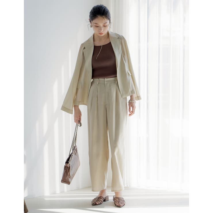 シアータックワイドパンツ | Re:EDIT | 詳細画像3 