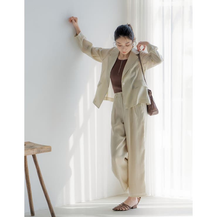 シアータックワイドパンツ | Re:EDIT | 詳細画像7 