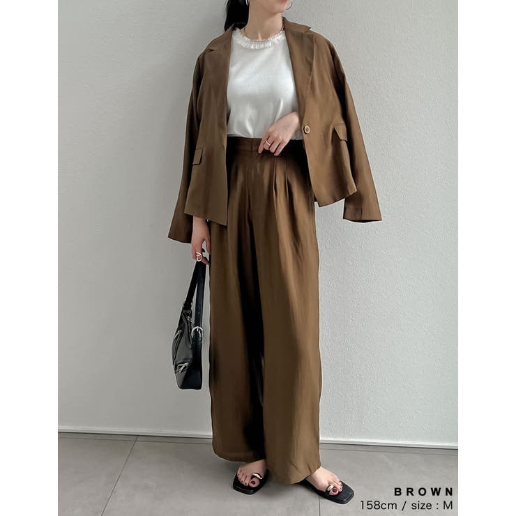 シアータックワイドパンツ | Re:EDIT | 詳細画像25 