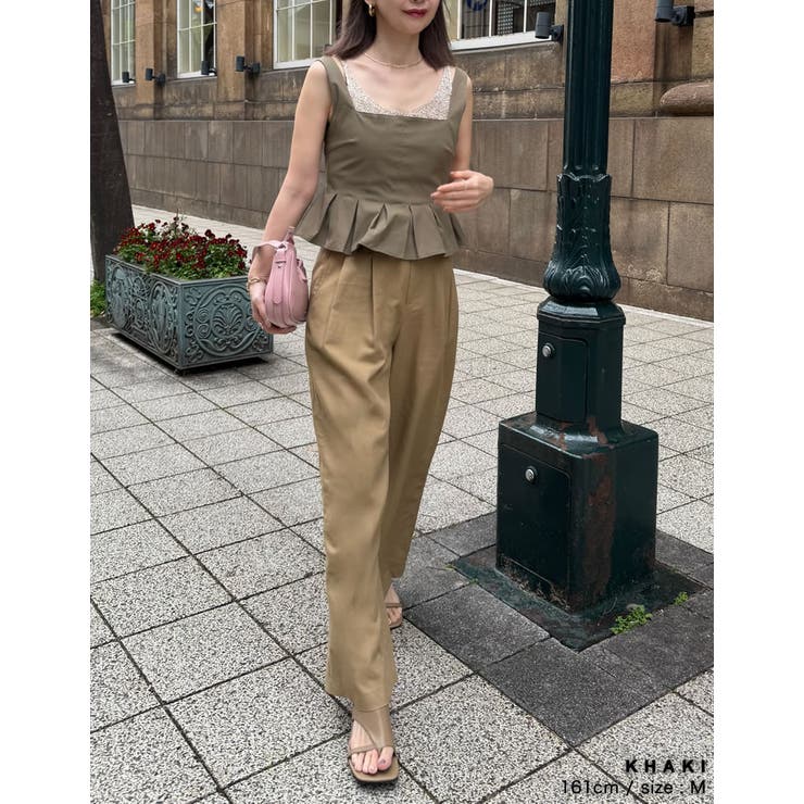 [2024 SUMMER COLLECTION]タックプリーツペプラムビスチェ | Re:EDIT | 詳細画像33 