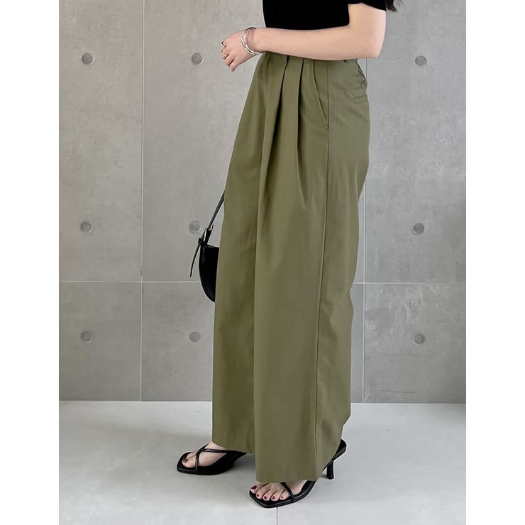 クラシックコットンタックワイドパンツ[品番：GS000022197]｜Re:EDIT