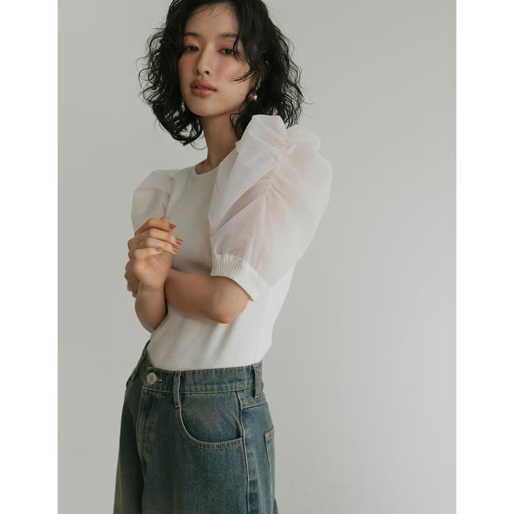 [2024 SUMMER COLLECTION]無地orドットオーガンジードッキ… | Re:EDIT | 詳細画像12 