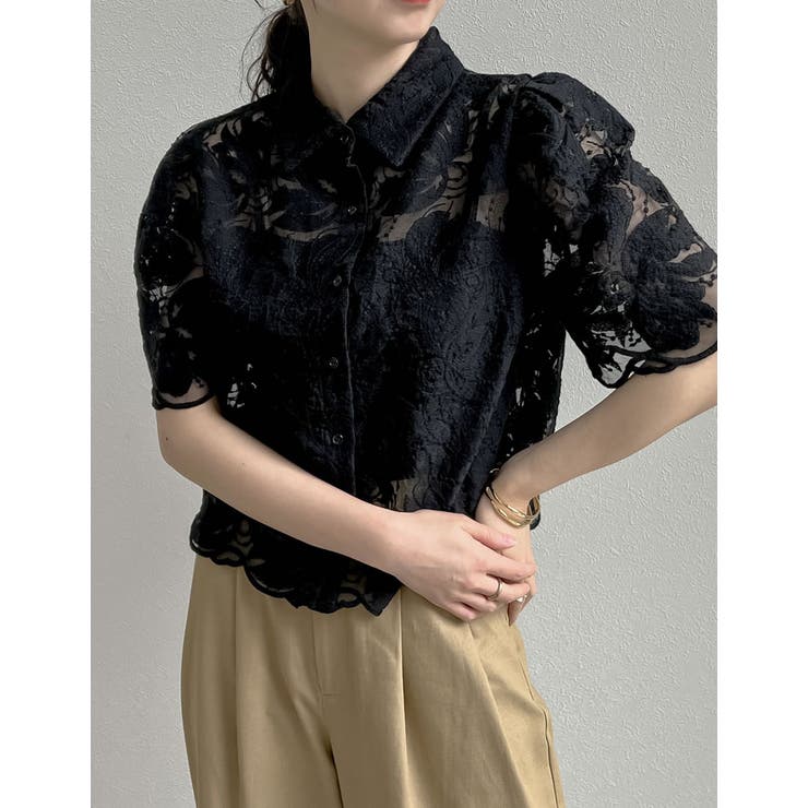 フラワー装飾パフスリーブクロップドトップ フラワー装飾パフスリーブクロップドトップ 50%OFF】shoulder