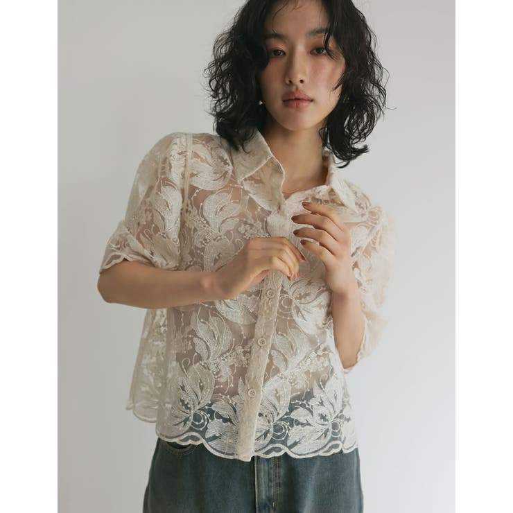 ホワイト クロップドトップ パフスリーブ HARRISS』パフスリーブクロップド丈トップス | petitluxe
