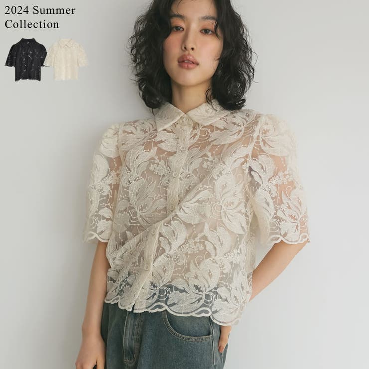 ヌキテパ　エンブロイダリースリーブレストップ Select Shop エンブロイダリーパフスリーブドレス モカ/M｜結婚