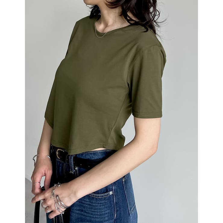 ハイレグデザインコンパクトTシャツ | Re:EDIT | 詳細画像8