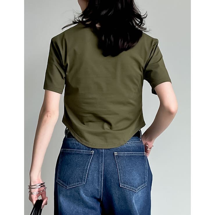 ハイレグデザインコンパクトTシャツ | Re:EDIT | 詳細画像9