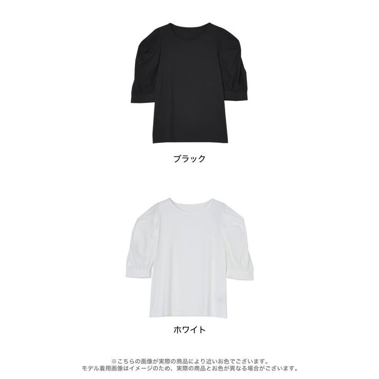 [STORYコラボ]シャツ袖ドッキングボリュームスリーブTシャツ | Re:EDIT | 詳細画像18 