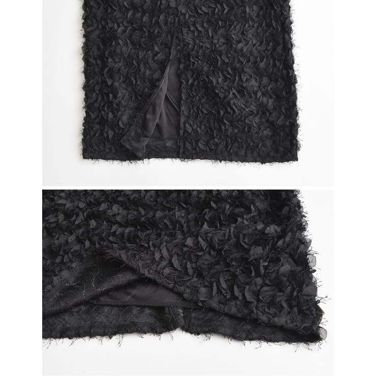 [低身長サイズ有]フラワージャガードスカート | Re:EDIT | 詳細画像23 