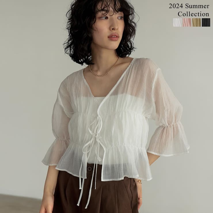yori ランダムティアードタフタブラウス 2024サマー